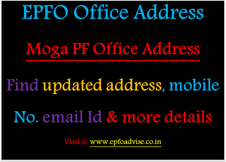 PF Office Moga Address