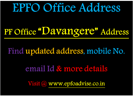 PF Office Davangere Address