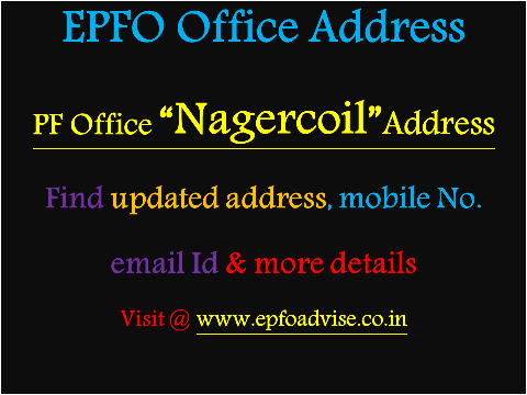 PF Office Nagercoil Address