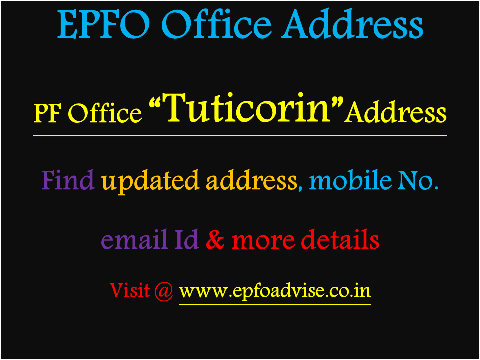 PF Office Tuticorin Address