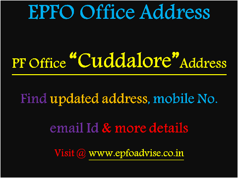 PF Office Cuddalore Address