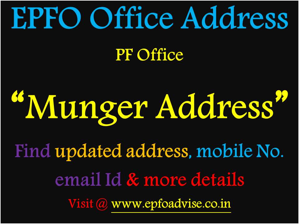 PF Office Munger Address
