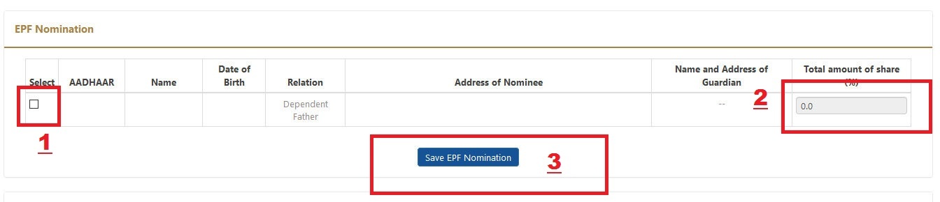 Online EPF Nomination