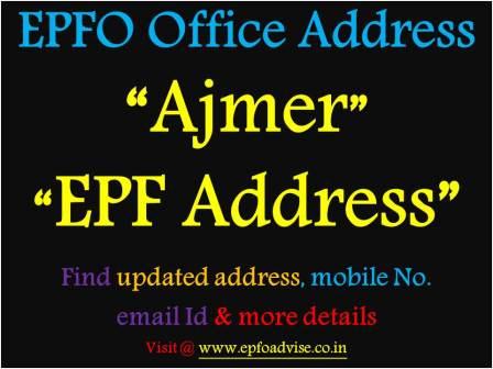 PF Office Ajmer Address