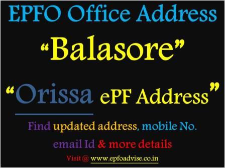PF Office Balasore Address