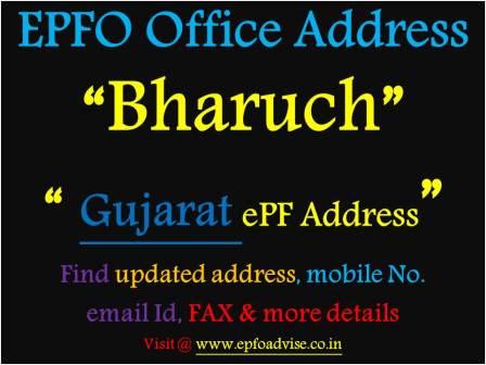 PF Office Bharuch Address