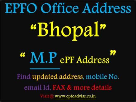 PF Office Bhopal Address