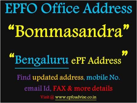PF Office Bommasandra Address