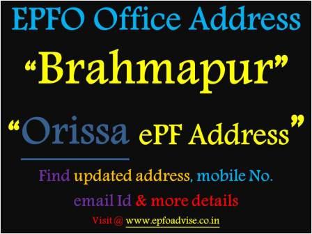 PF Office Brahmapur Address