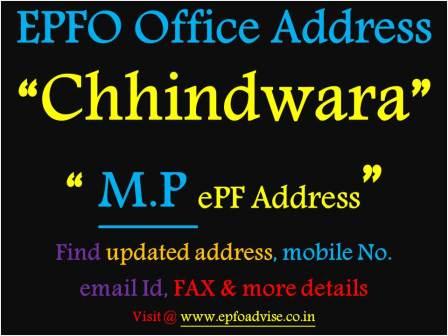 PF Office Chhindwara Address