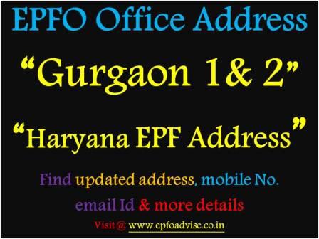 PF Office Gurgaon Address