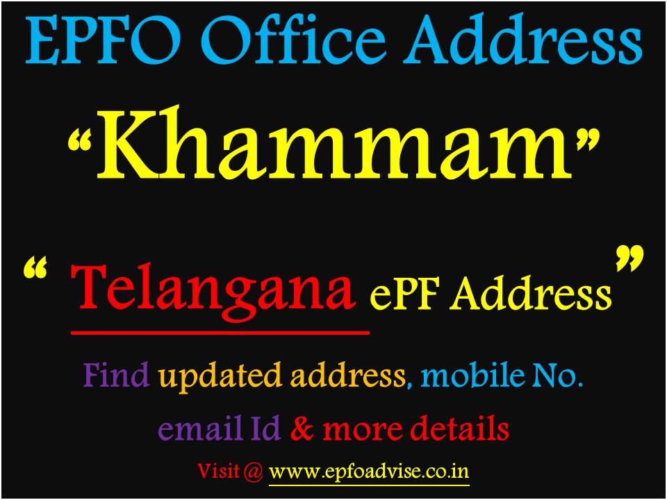 PF Office Khammam Address