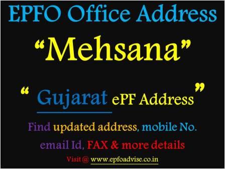 PF Office Mehsana Address
