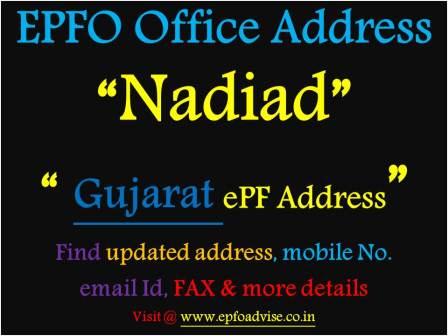 PF Office Nadiad Address