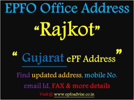 PF Office Rajkot Address