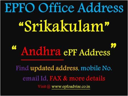 PF Office Srikakulam Address