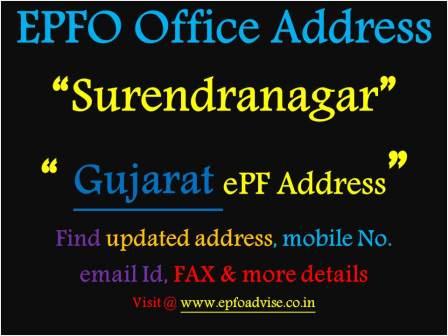 PF Office Surendranagar Address