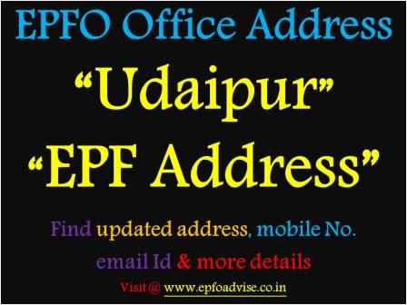 PF Office Udaipur Address