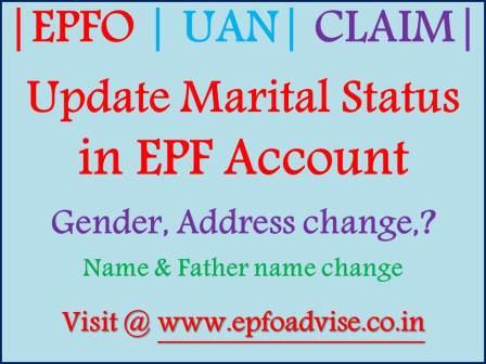 Update Marital Status in EPF